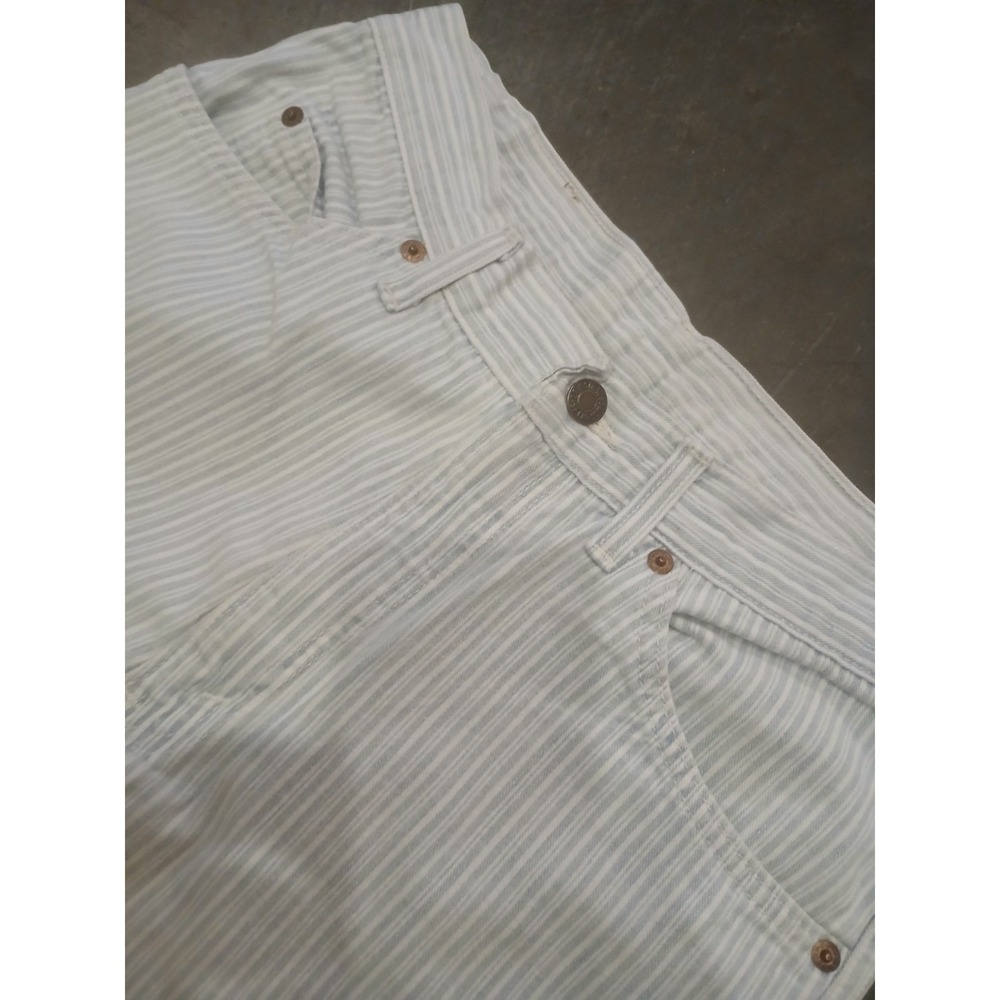 Vintage 1990's Levis 550 Pin Stripe 30x28 (Tag 31x30) USA - Picture 2 of 8
